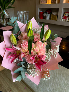 super pink bouquet