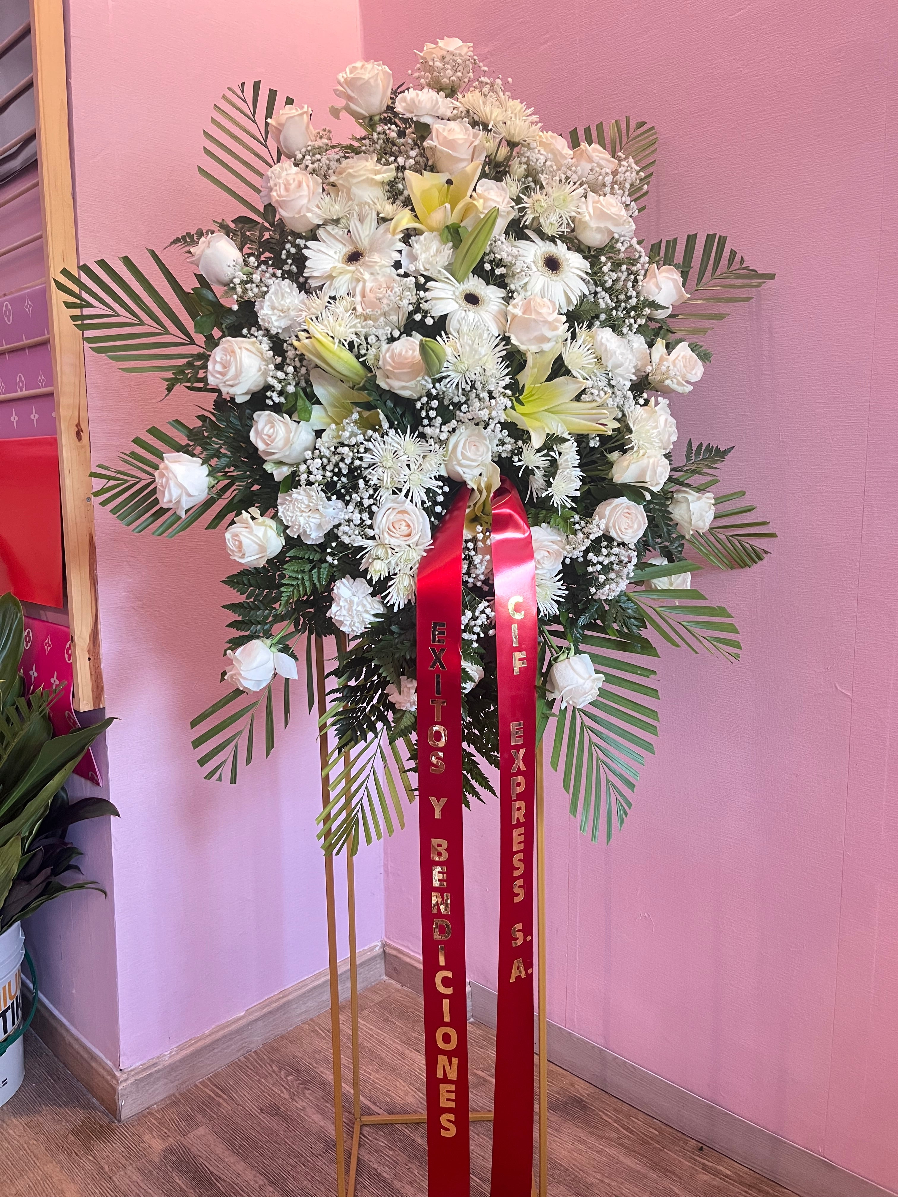 Pedestal blanco