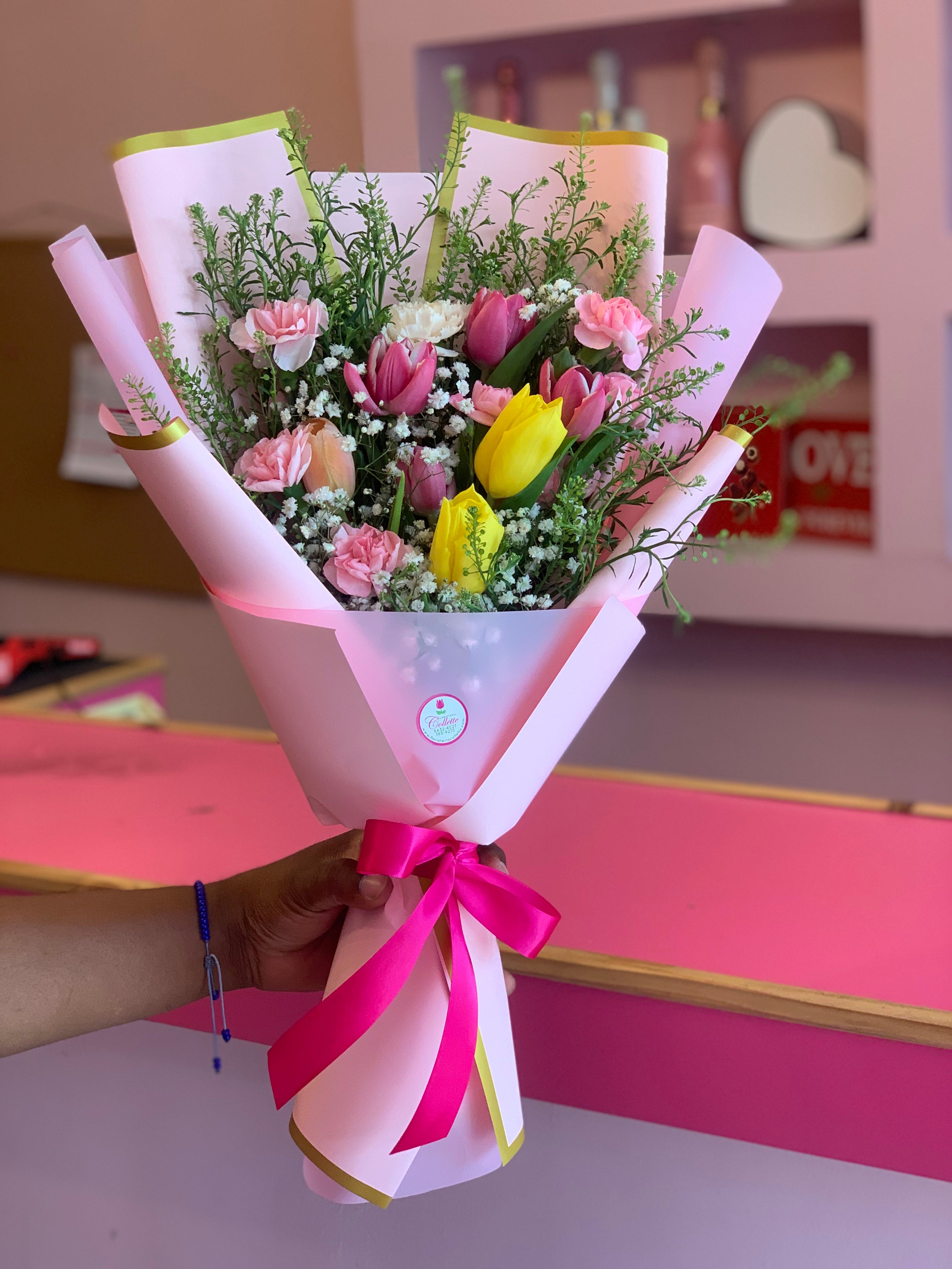 Ramo de Tulipanes pink