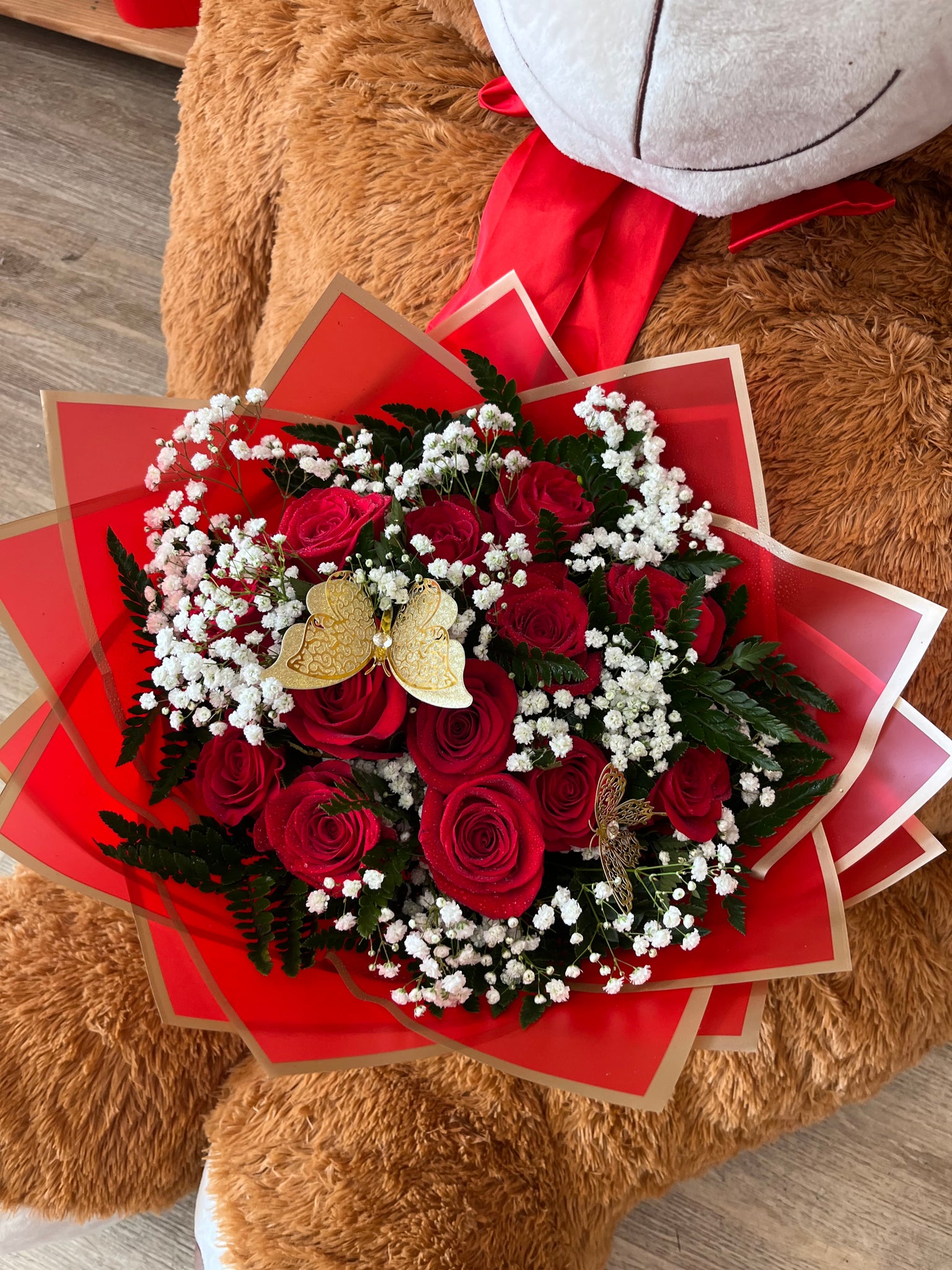 Bouquet clásico rojo