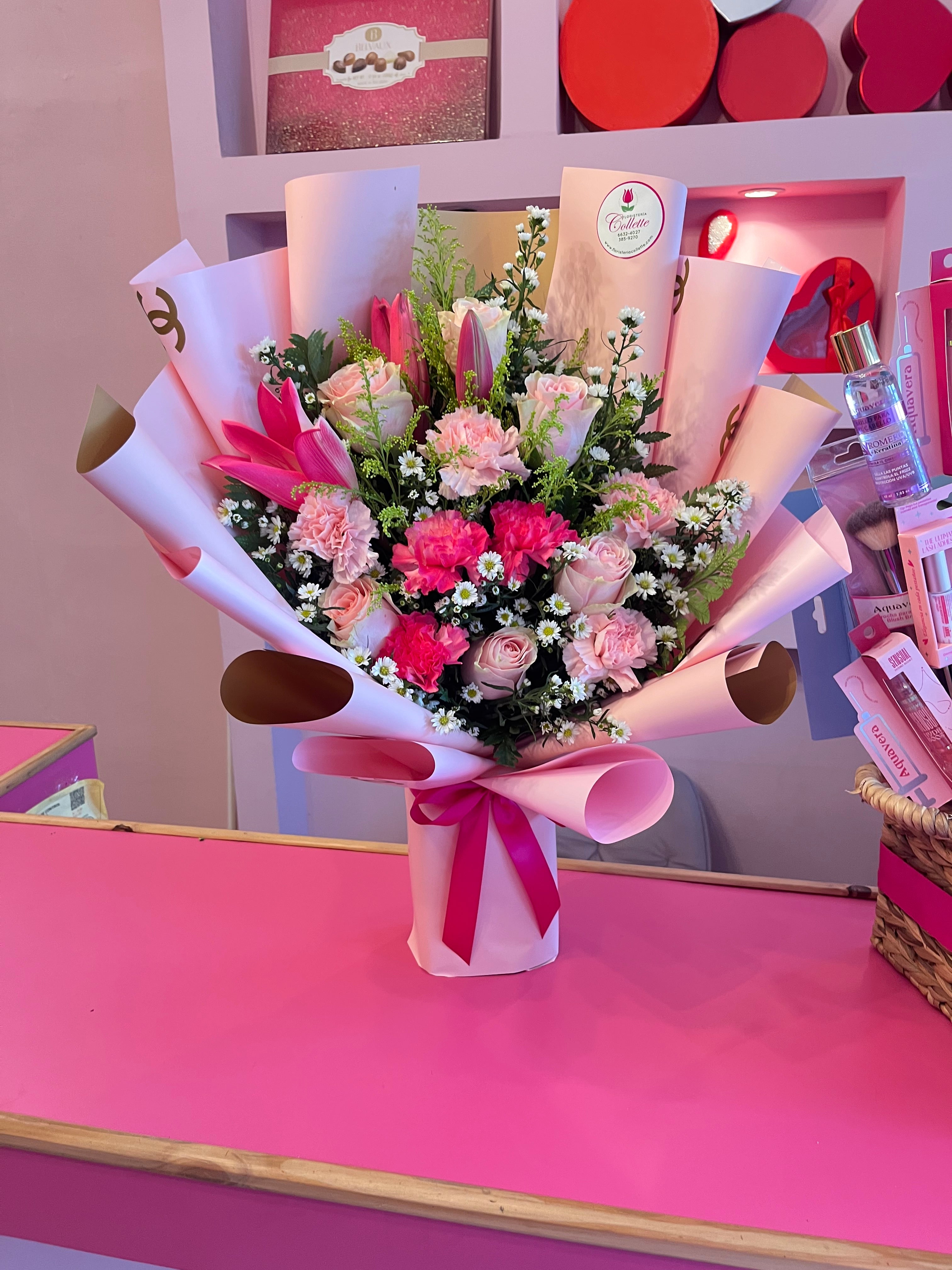 ramo asiatico rosado