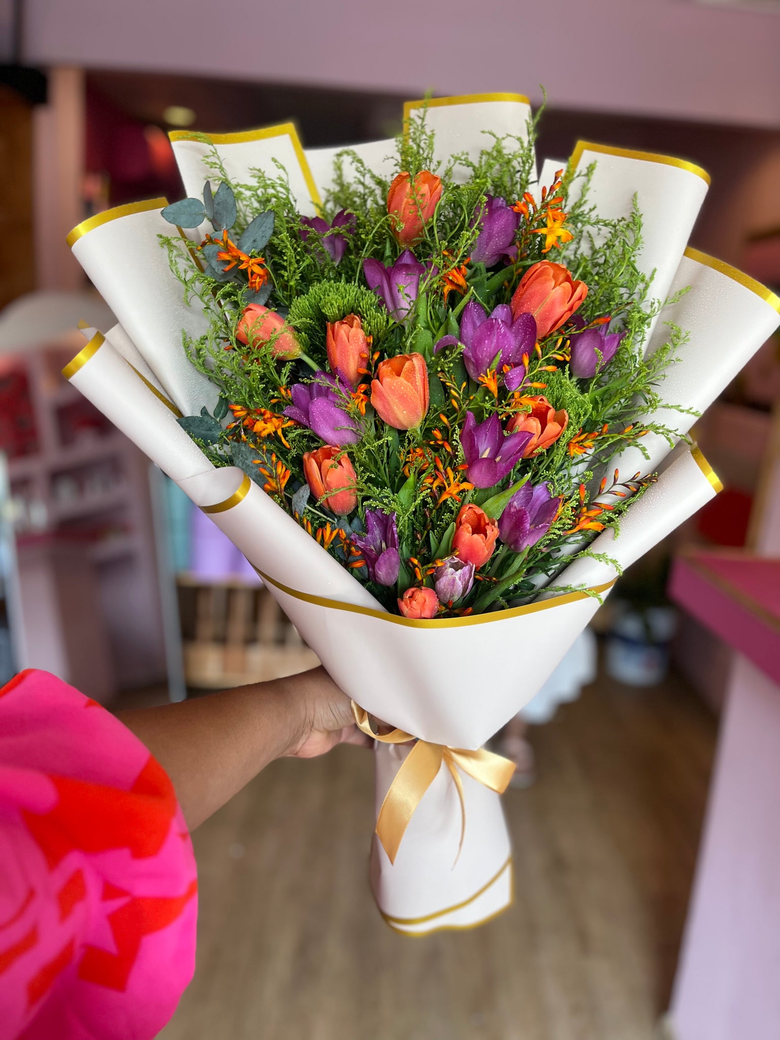 Tulipanes naranjalila