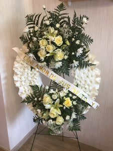 corona grande de dos arreglos